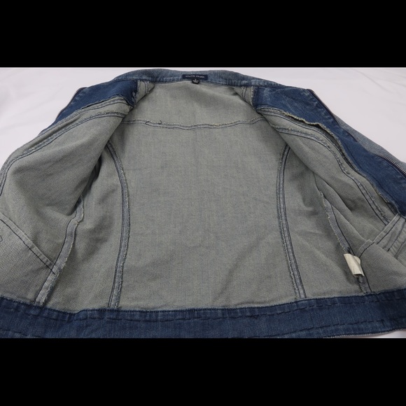 Boston Proper Women’s Studded Denim Jean Jacket S - Picture 9 of 13